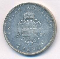 1935. 2P Ag "Pázmány" T:1-,2 
Adamo P7