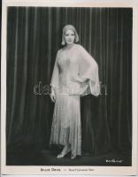 cca 1930 Billie Dove, First National Star, amerikai színésznő, 26×20 cm