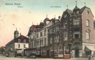Dresden, Weisser Hirsch; Kurhaus, Café Wachendorf, Bäckerei / hotel, restaurant, spa, café, bakery, tram, automobile (EB)