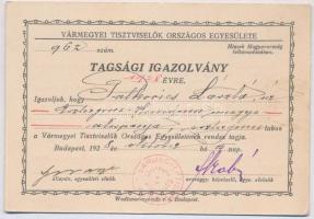 1923-1928 Palkovics László (1877-1933), Komárom-Esztergom k. e. e. vármegyék alispánja részére kiáll...