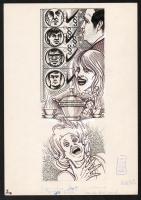 Zsigovics Iván (1958- ): 3 db Galaktika-illusztráció (Asimov, Edelstein), vegyes technika, papír, há...