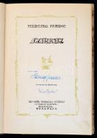 Herczeg Ferenc: Sziriusz. Hincz Gyula rajzaival. Bp., 1943, Új idők. Herczeg Ferenc 80. születésnapjára készült limitált kiadás, 1. számú példány, készült 1000 példányban. Herczeg és Hincz aláírásával. Kicsit kopott gerincű félvászon kötésben, jó állapotban. /  Signed, numbered (1/1000) jubilee copy. Half-cloth binding, with a slightly worn spine, otherwise in good condition.