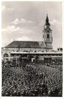 1938 Beregszász, Berehove; bevonulás, Beerman üzlete / entry of the Hungarian troops