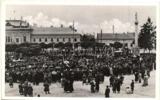 1938 Ipolyság, Sahy; bevonulás / entry of the Hungarian troops - 2 db képeslap / 2 postcards