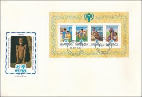 International Children's Year set + block 2 FDC Nemzetközi Gyermekév sor + blokk 2 db FDC-n