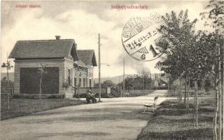 Székelyudvarhely, Odorheiu Secuiesc; Séta tér, kiadja Sterba Ödön / promenade