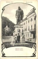 Herkulesfürdő, Baile Herculane; Herkules szobor, Divald Károly / spa, statue, Art Nouveau