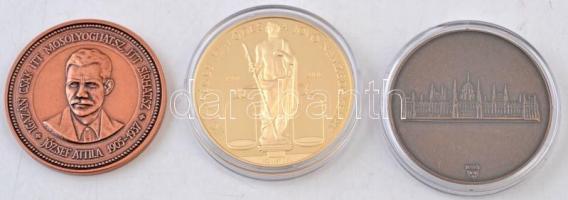 Bozó Gyula (1913-2004) DN. "Magyar Köztársaság Országgyűlése" Br emlékérem, dísztokban (42...