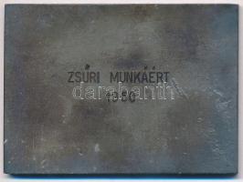 Iván István (1905-1968) ~1960. "Magyar Bélyeggyűjtők Országos Szövetsége" Br emlékplakett,...