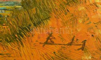 Olvashatatlan jelzéssel: Arles-i híd. Olaj, farost, 20x25 cm