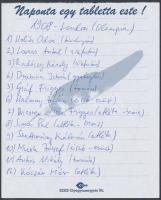 1908 A londoni olimpia magyar résztvevői (Holits, Radóczy, Drubina, stb.) által aláírt levelezőlap P...