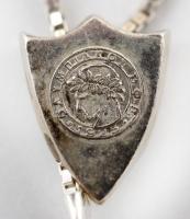 Ezüst(Ag) olvasó, jelzett, h: 21 cm, bruttó: 39,4 g