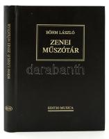 Böhm László: Zenei műszótár. Magyarázatokkal, kottapéldákkal, táblázatokkal, és hangjegyírás-útmutatóval. Bp., 1990, Editio Musica. Kiadói műbőr kötés. Jó állapotban.