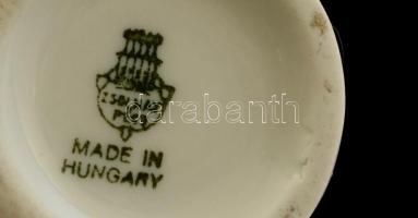 Zsolnay "Hajdúszoboszlói emlék" kis váza, matricás, jelzett, hibátlan, m:9 cm