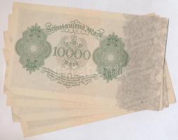 Németország / Weimari Köztársaság 1922. 10.000M (4x) sorszámkövetők T:I- 
Germany / Weimar Republic...