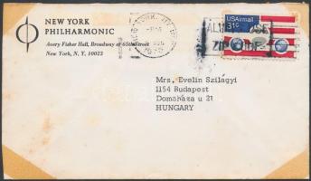 Leonard Bernstein (1918-1990) karmester dedikációja őt magát ábrázoló fotón, borítékkal /

Signatu...