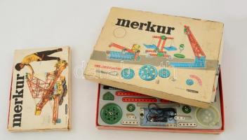 2 db Merkur építőjáték eredeti dobozában, nem teljes