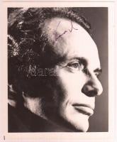 Lorin Maazel karmester aláírása őt magát ábrázoló fotón /  Signature of Lorin Maazel conductor on photograph