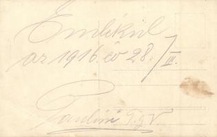 1916 Az SMS Erzherzog Karl matróza, K. u. K. haditengerészet / Austro-Hungarian mariner, photo (EB)