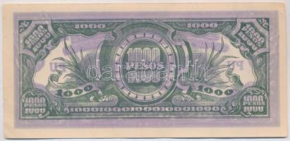 Fülöp-szigetek / Japán megszállás 1945. 1000P T:II-
Philippines / Japanese occupation 1945. 1000 Pe...