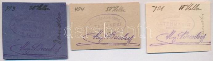 Ausztria 1920. 10h-50h 7db klf szükségpénz, közte Ansfelden és Allentsteig T:I-,II
Austria 1920. 10...