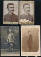 cca 1890-1900 5 db vegyes katonai fotó