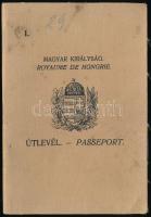 1933 Keményfedeles magyar útlevél /Hungarian passport
