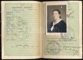 1933 Keményfedeles magyar útlevél /Hungarian passport