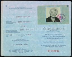 1989 Magyar Világútlevél /Hungarian passport