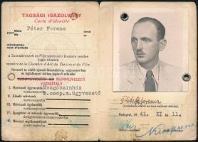 1943 Színművész kamarai igazolvány / Actor id