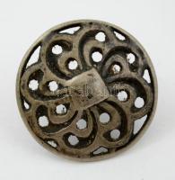 Antik ezüst (Ag.) gombok (14 db), jelzett, nettó: 57 g, d:2 cm