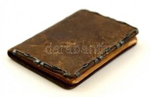 1914 Mini tárcanaptár kissé megviselt bőr kötéssel