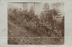 1918 Első világháborús osztrák-magyar katonák / WWI K. u. K. military, soldiers, photo (fa)