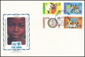 International Children's Year set + block  2 FDC Nemzetközi Gyermekév sor + blokk 2 db FDC-n