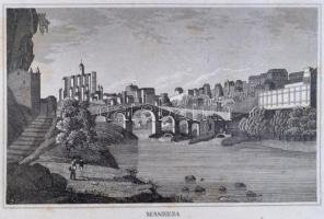 33 db acél és rézmetszet, nagyrészt nyugat európai városok képeivel, nagyrészt acélmetszetek, jó áll...