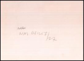 1965 Dmitrij Sosztakovics és Aczél György, fotó, hátulján feliratozva, 18×13 cm