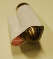 Töltényhüvelyből készült öngyújtó + fiolában tűzkövekkel (az öngyújtó menete hibás)