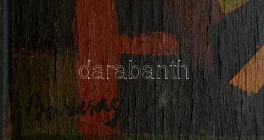 Barcsay jelzéssel: Modell.  Olaj, falemez, keretben, 40×22 cm