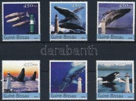 Bálnák és világítótornyok sor, Whales and lighthouses set