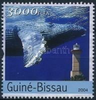 Bálna és világítótorony bélyeg, Whales and lighthouses stamp