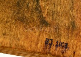 BJ jelzéssel:  Assisi Szent Ferenc. Olaj, fa, 19×14 cm