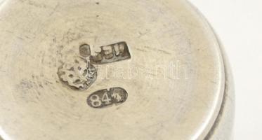 Antik orosz ezüst(Ag) kupicás pohár, jelzett, mseterjeggyel(IEZ [= Izrail' Eszejevich Zahoder])...