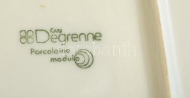 Degrenne tál matricás képpel (cca 1900 operáció), jelzett, hibátlan, 20×20 cm