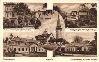 Ógyalla, Stara Dala, Hurbanovo; Konkoly és Sümegh kastély, Csillagvizsgáló intézet főpavilonja, Meteorológiai Obszervatórium / castles, observatory