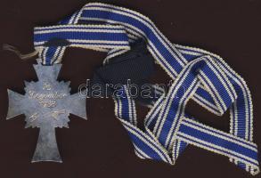 Német 3. Birodalom 1939-1945.  "Mutterkreuz 2. Stufe" ezüst, szalaggal T:1/2