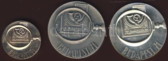 1971. "Budapest 71` - Nemzetközi Bélyegkiállítás" sor 3klf db T:1