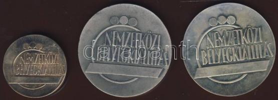 1971. "Budapest 71` - Nemzetközi Bélyegkiállítás" sor 3klf db T:1