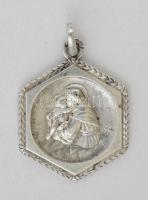 Ezüst(Ag) Szent Antal függő, jelzett, 1,8x2,4 cm, nettó: 2,4 g