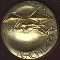 1974. "Budapest Aerofila-Bélyegkiállítás" aranyozott Br T:1