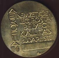 1974. "Budapest Aerofila-Bélyegkiállítás" aranyozott Br T:1